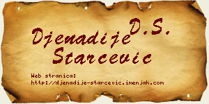 Đenadije Starčević vizit kartica